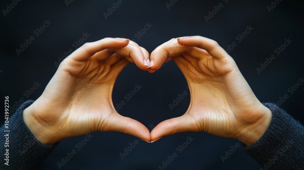 Fototapeta premium Include subtle or symbolic representations of gestures,such as sign language symbols, universally understood gestures ,or even ancient or religious gestures to reflect the broader meanings behind them