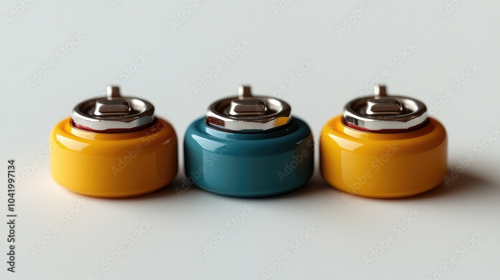Three Round Objects with Unique Colors & Textures Three Round Objects with Unique Colors & Textures