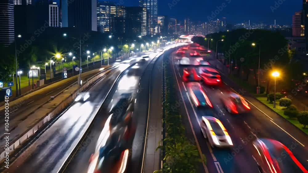 captivating 4K UHD timelapse showcases bustling car traffic topdown view cars speeding perfectly illustrating city life transportation dynamics high architecture captivating 4K UHD timelapse showcases bustling car traffic topdown view cars speeding perfectly illustrating city life transportation dynamics high architecture