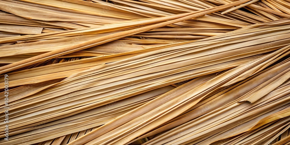 texture background of dry palm leaves or straw on wall texture background of dry palm leaves or straw on wall