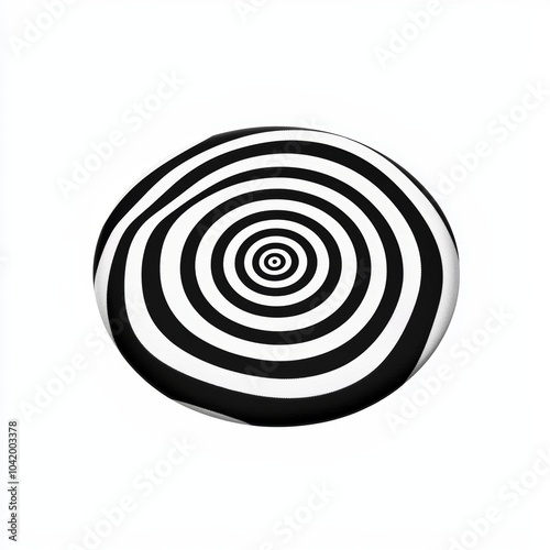 A circular ripple pattern, isolated on white, creating a hypnotic visual effect