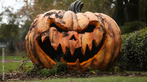 Large scary haloween pumpkin 