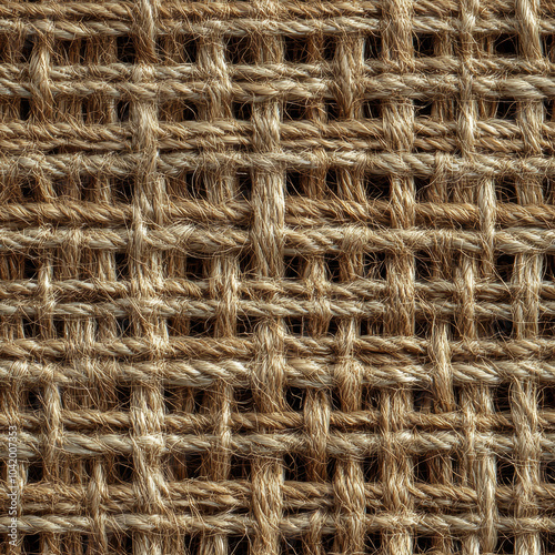 motif répétable de texture de toile de jute brute et grossière photo