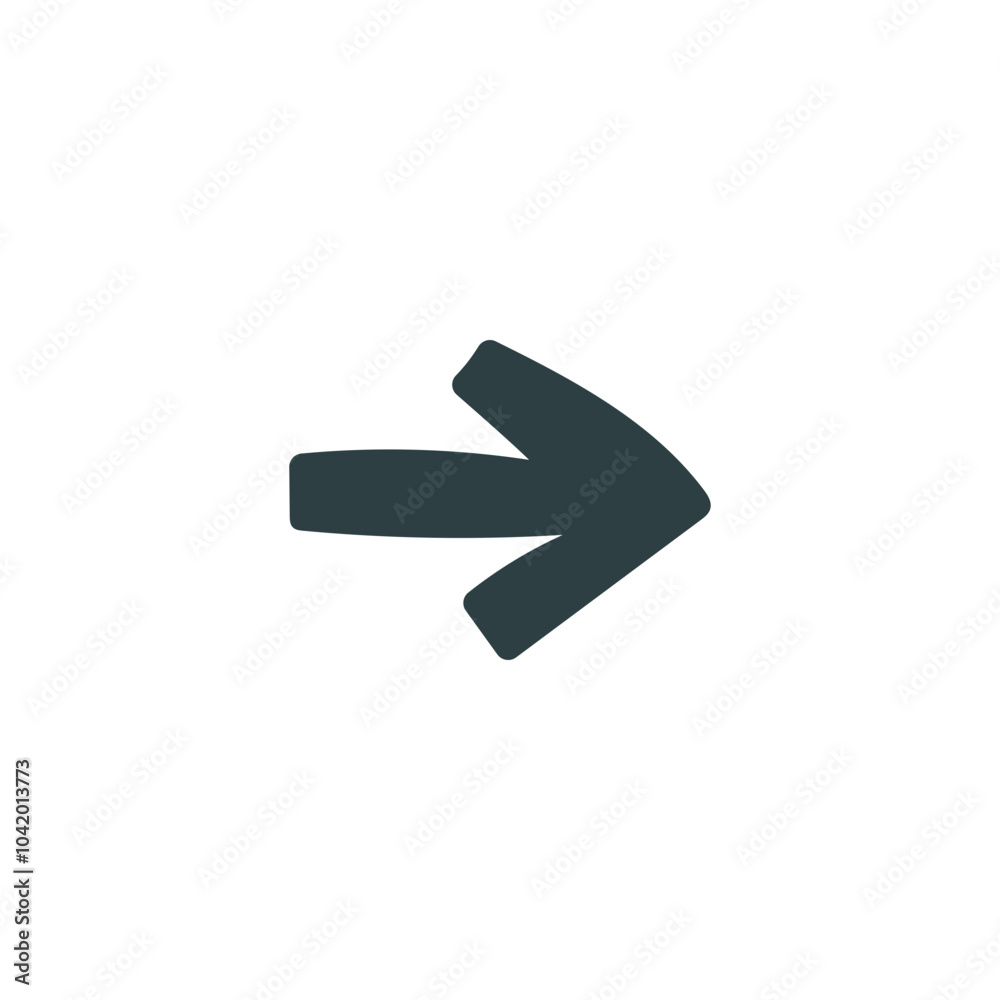 Arrow Right Boho Style Icon. Simple Aesthethic Hand Drawn Vector Illustration. Arrow Right Boho Style Icon. Simple Aesthethic Hand Drawn Vector Illustration.