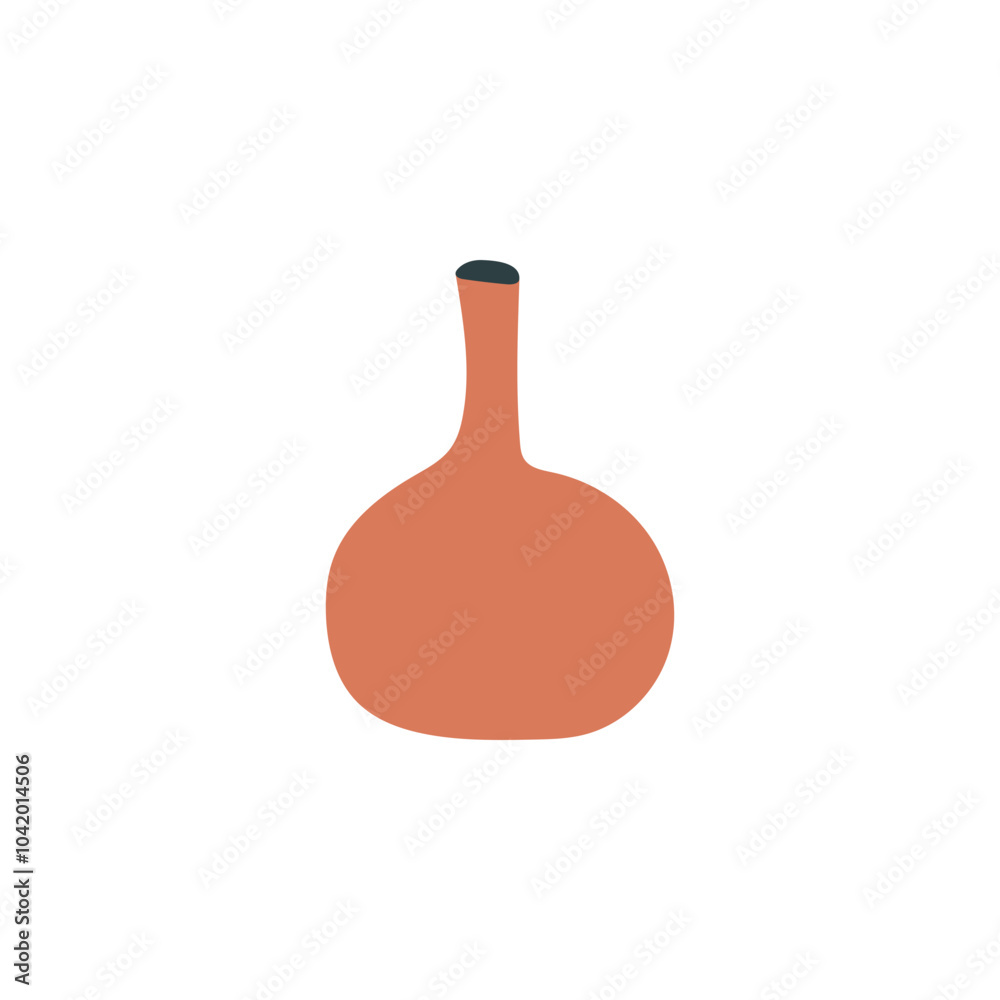 Vas Long Neck Rounded Boho Style Icon. Simple Aesthethic Hand Drawn Vector Illustration. Vas Long Neck Rounded Boho Style Icon. Simple Aesthethic Hand Drawn Vector Illustration.