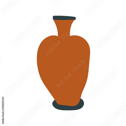 Vas Pharaoh Boho Style Icon. Simple Aesthethic Hand Drawn Vector Illustration.