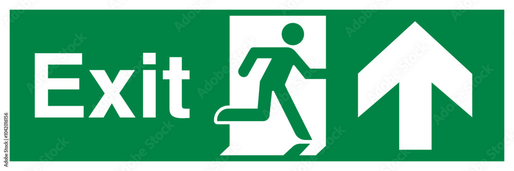 Fire Exit Sign Running Man Fire Exit Sign Running Man