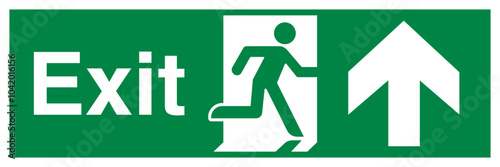 Fire Exit Sign Running Man