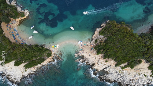 Wallpaper Mural Albanian beaches, Ksamil beach, drone footage Torontodigital.ca