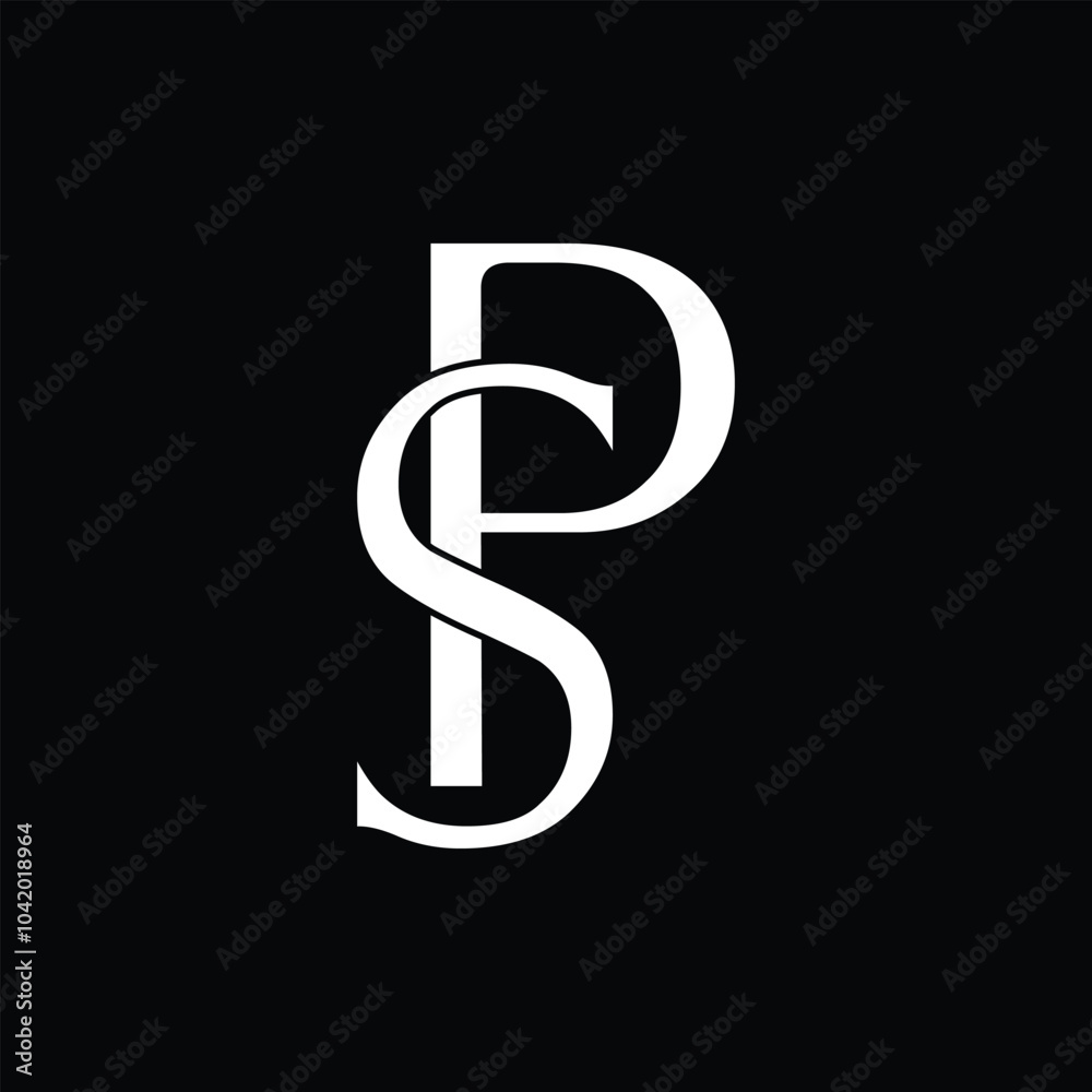 Initial Letter SP Logo Design Outstanding Creative Modern Symbol Sign Initial Letter SP Logo Design Outstanding Creative Modern Symbol Sign