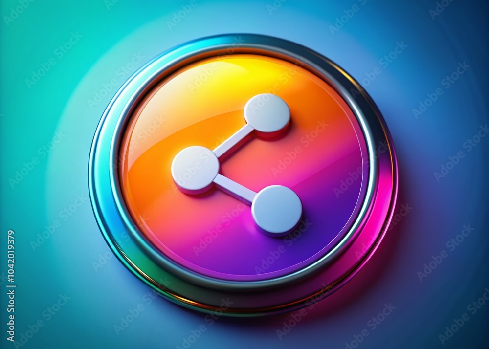 Share Circular Symbol in Flat Design for Modern Communication Concepts Share Circular Symbol in Flat Design for Modern Communication Concepts