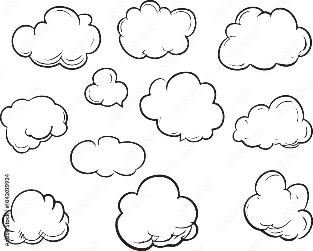 Hand-drawn speech bubble or chat bubble. Speech bubble sketch vector illustration Hand-drawn speech bubble or chat bubble. Speech bubble sketch vector illustration