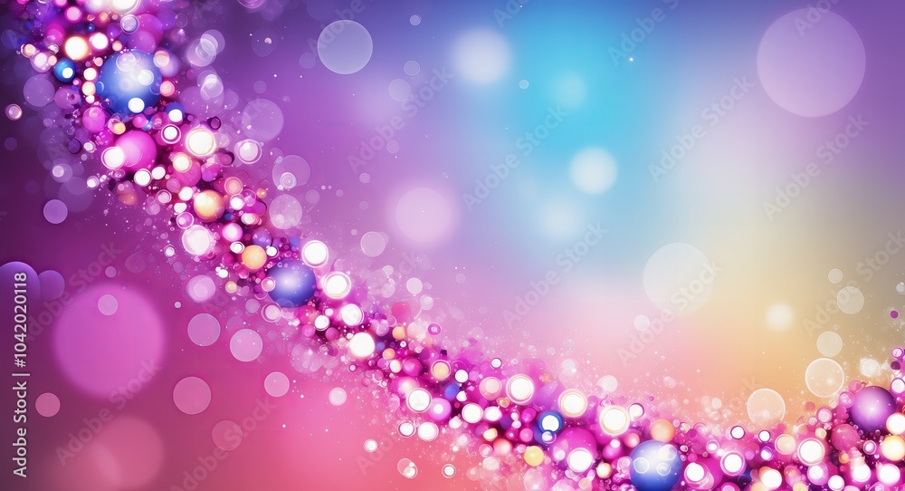 An abstract background featuring sparkling pink, purple, and blue glitter particles, creating a festive and vibrant design. An abstract background featuring sparkling pink, purple, and blue glitter particles, creating a festive and vibrant design.