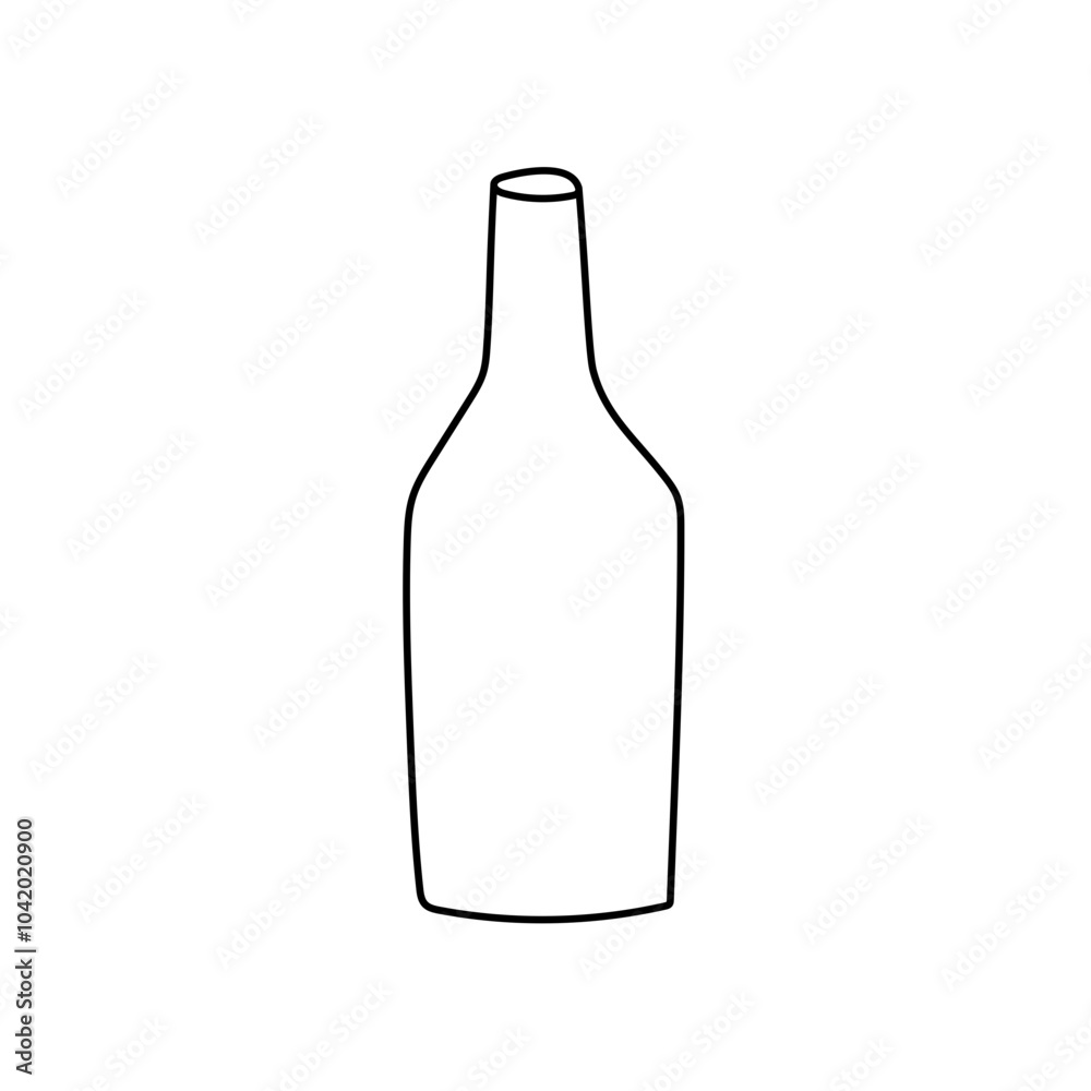 Vas Bottle Single Icon. Boho Outline Vector Illustration Style. Vas Bottle Single Icon. Boho Outline Vector Illustration Style.