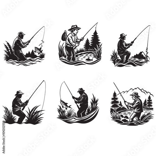 Fishing vector
