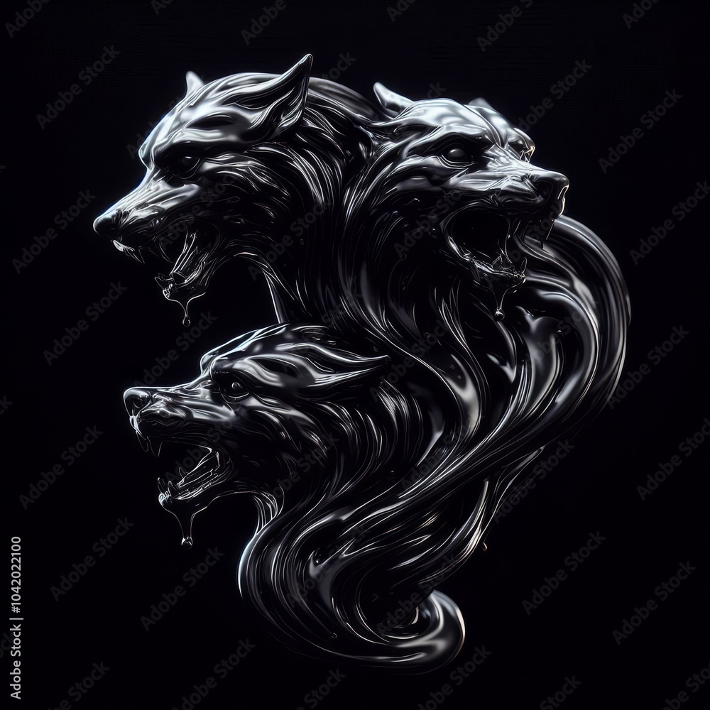Obraz premium Metallic Cerberus