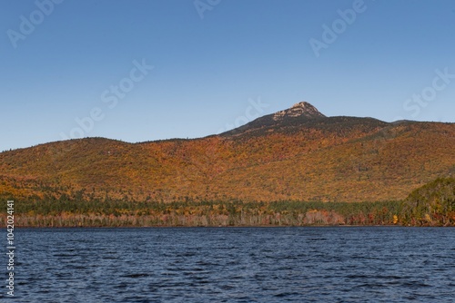 Mountains and Lake in Fall