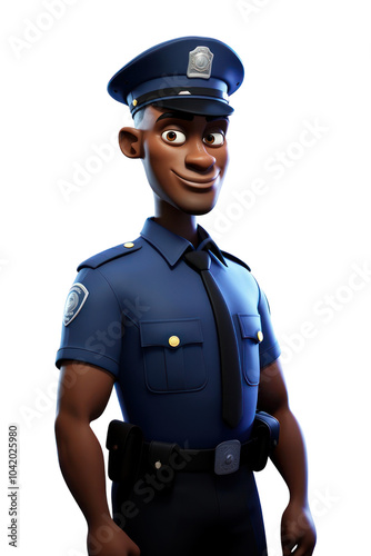 PNG Officer cartoon police adult.