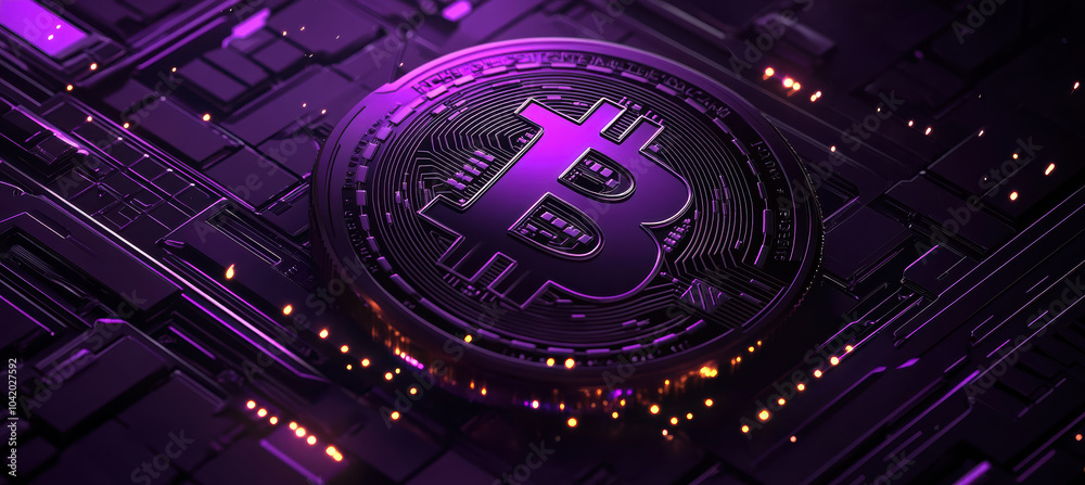 Bitcoin Logo with Glow and High Quality Bitcoin Logo with Glow and High Quality