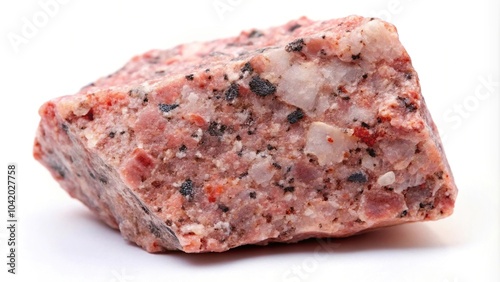 Pink granite surface with unique inclusions