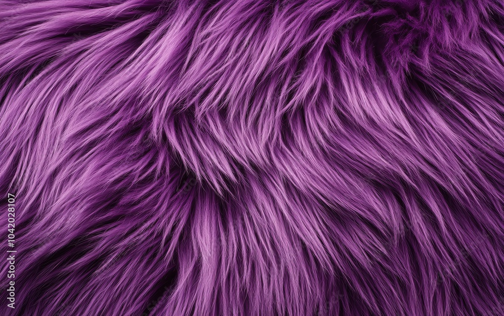 Closeup of luxurious purple fur texture, soft and silky strands creating a plush and rich surface Closeup of luxurious purple fur texture, soft and silky strands creating a plush and rich surface