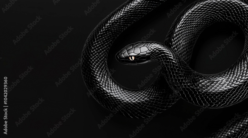 Captivating Black Snake: A Stunning Close-up of Nature's Elegance Captivating Black Snake: A Stunning Close-up of Nature's Elegance