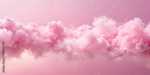 Pink pastel powder clouds in the sky background leading lines