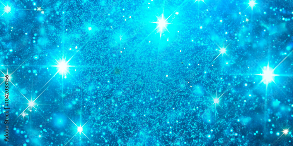 Sparkling blue starry background with vivid glints and shimmering light points, ideal for celestial themes, festive graphics, or dreamy wallpapers Sparkling blue starry background with vivid glints and shimmering light points, ideal for celestial themes, festive graphics, or dreamy wallpapers