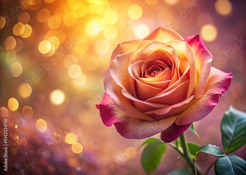 Stunning Close-up of a Beautiful Rose with Blurry Background for Floral Aesthetics and Nature Lovers