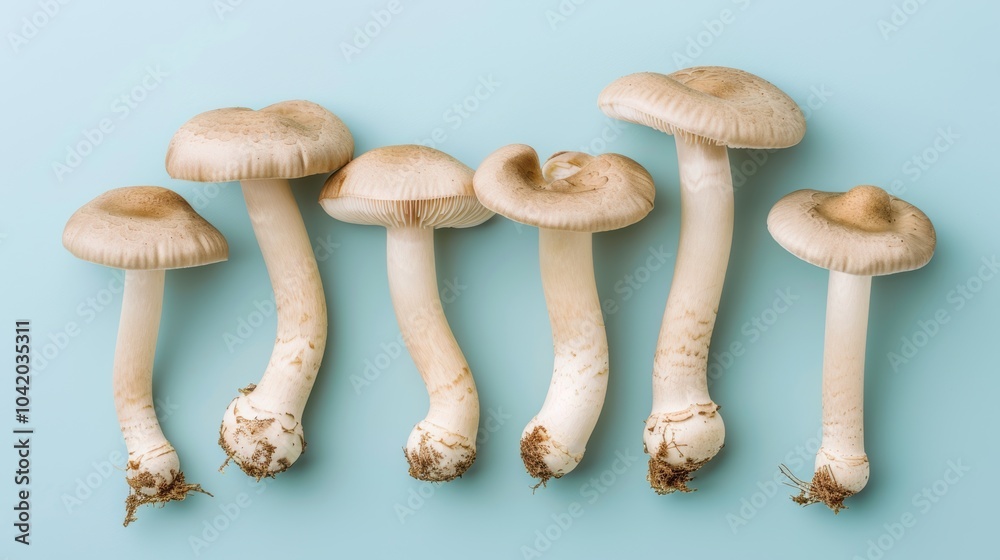 Mushroom shown on a simple background, amazing mushroom design. Background light, mushroom conspicuous. Mushroom shown on a simple background, amazing mushroom design. Background light, mushroom conspicuous.