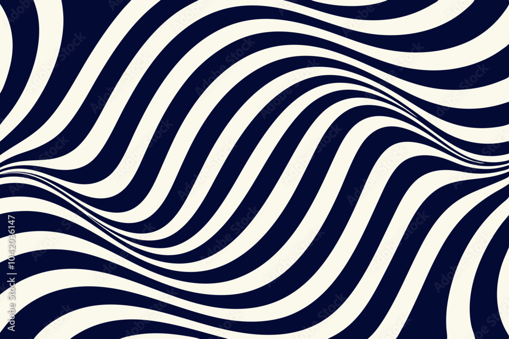 Abstract Wavy Lines Creating Optical Illusion Abstract Wavy Lines Creating Optical Illusion