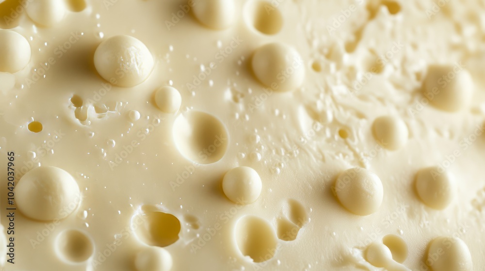 Close-up of havarti cheese highlighting its semi-soft texture Close-up of havarti cheese highlighting its semi-soft texture