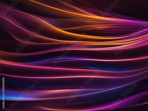 An abstract illustration of flowing smooth translucent waves