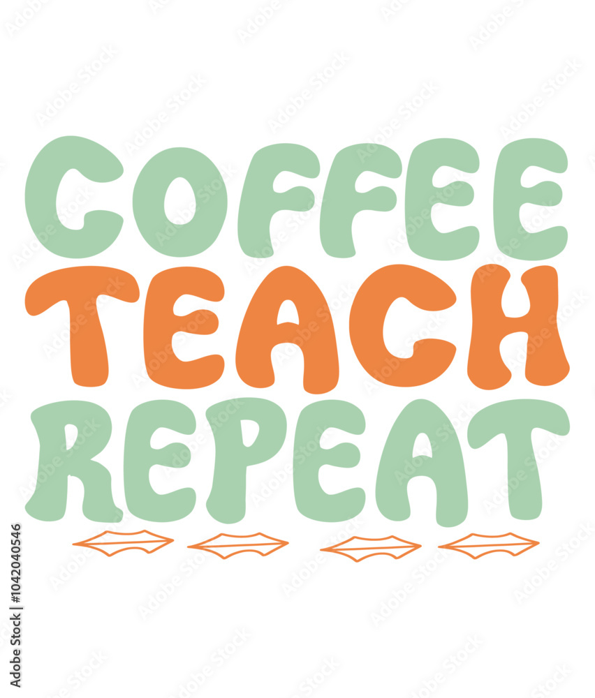 Retro, Teacher, Craft Design. T-shirt Design. Illustration Retro, Teacher, Craft Design. T-shirt Design. Illustration