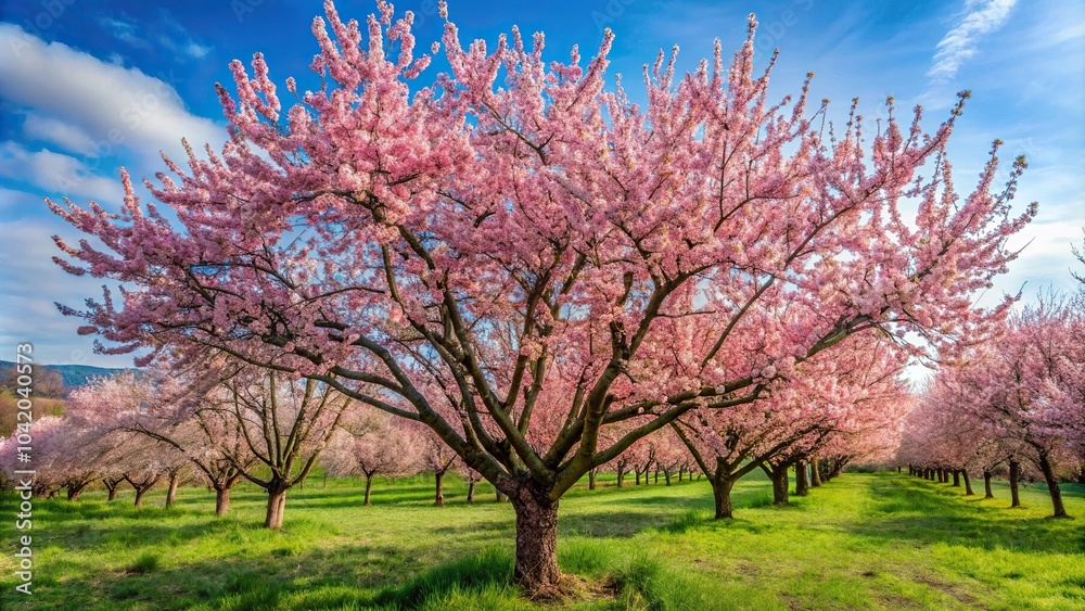 Pinkish blossoms of Cherry plum Prunus cerasifera in spring Estonian nature Pinkish blossoms of Cherry plum Prunus cerasifera in spring Estonian nature