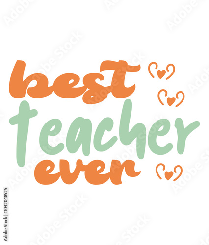 Retro, Teacher, Craft Design. T-shirt Design. Illustration