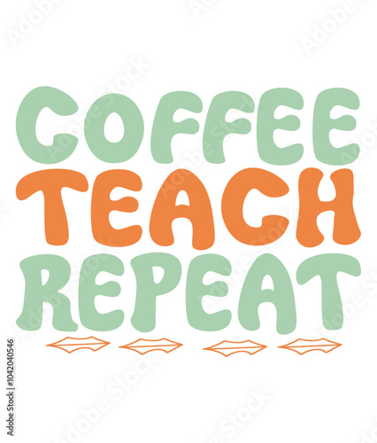 Retro, Teacher, Craft Design. T-shirt Design. Illustration