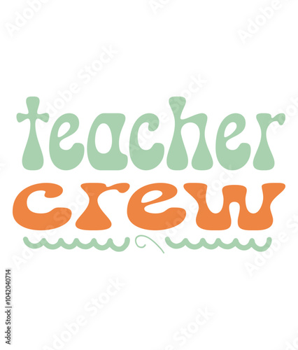 Retro, Teacher, Craft Design. T-shirt Design. Illustration