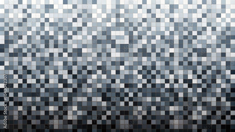 Pixelated abstract background featuring grey, black, and white hues in a silhouette pattern Pixelated abstract background featuring grey, black, and white hues in a silhouette pattern