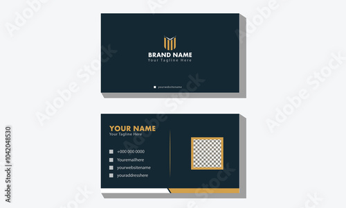 Business card template vector