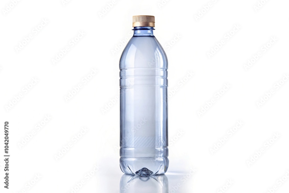 Plastic bottle for beverage on white background Plastic bottle for beverage on white background