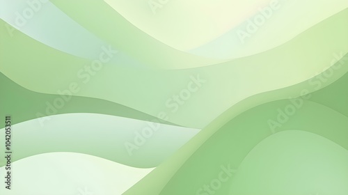 Abstract light green Shapes with soft Textures. Calming Background