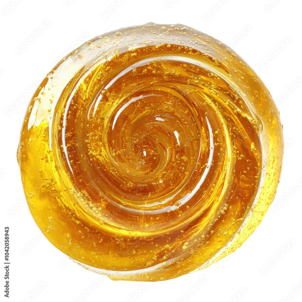 Golden swirl a captivating gel-like texture Golden swirl a captivating gel-like texture