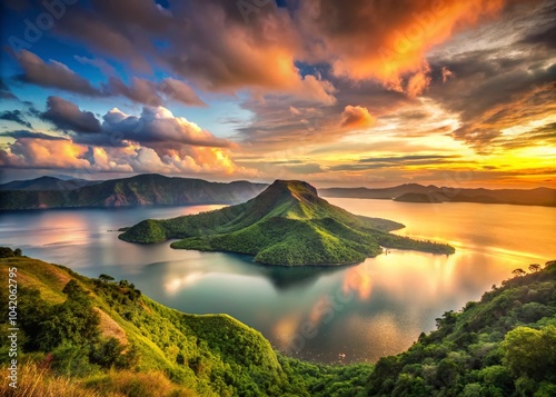 Taal Volcano Landscape: A Breathtaking View of the Philippines' Natural Wonder photo