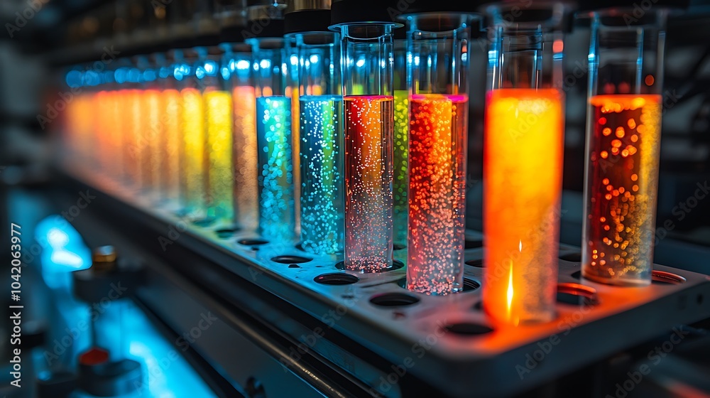 Dynamic Display of Nanodrug Creation in Glass Tubes Dynamic Display of Nanodrug Creation in Glass Tubes