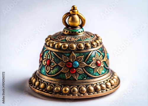 Tibetan Bronze Bell for Meditation and Ritual Practices in Alternative Therapy