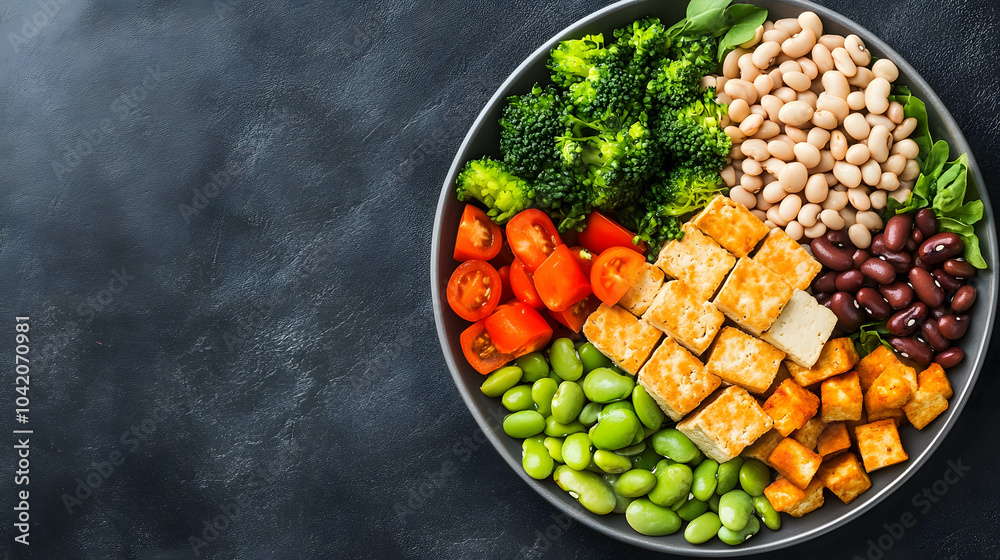 Natural foods high in protein and vitamins concept. Natural foods high in protein and vitamins concept.