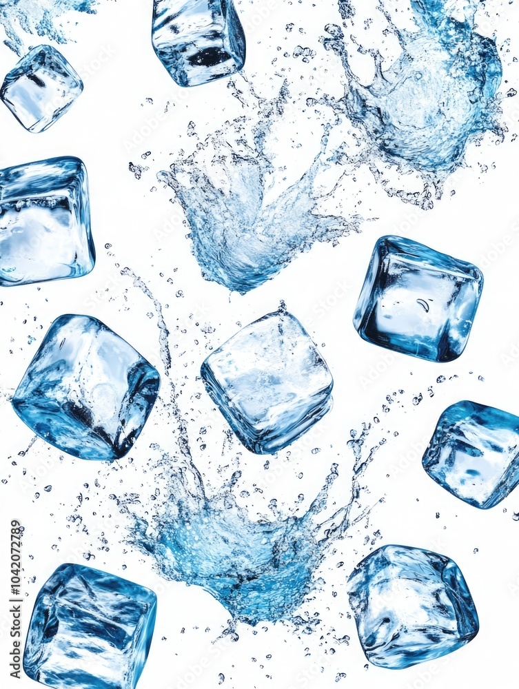 Chilly Ice Cubes with a Splash of Water Chilly Ice Cubes with a Splash of Water