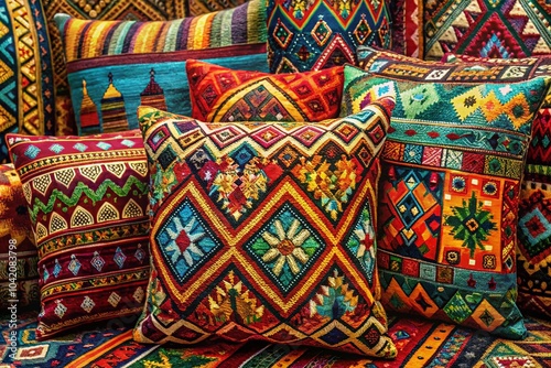 Vibrant Ethnic Tribal Motifs for Home Decor and Textile Design