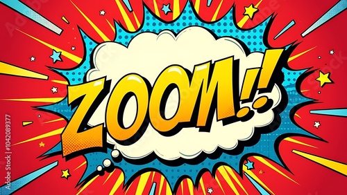 Wallpaper Mural Colorful comic book background with zoom text illustration Torontodigital.ca